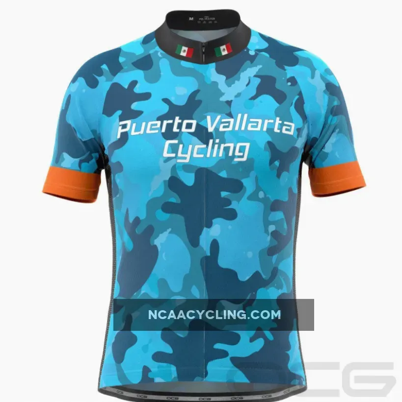 Men's Puerto Vallarta Camo Short Sleeve Cycling Jersey