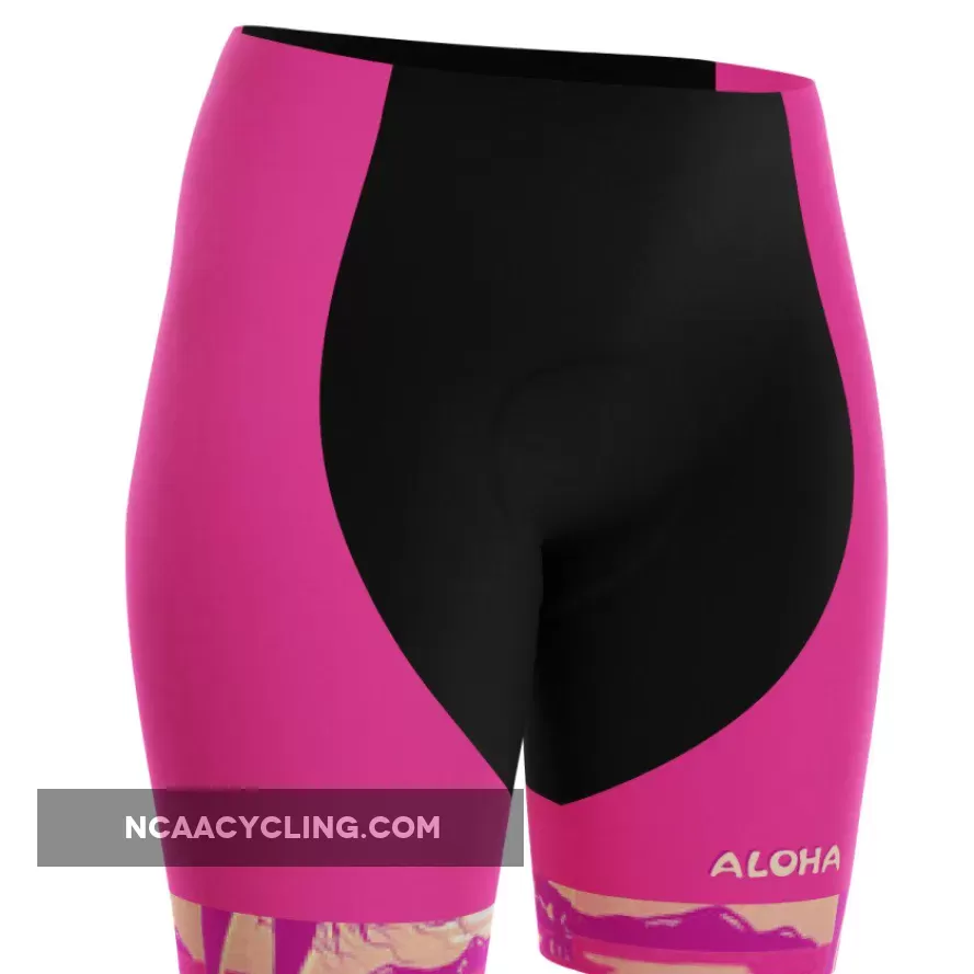 Women's Hula Aloha Gel Padded Cycling Shorts For Sale
