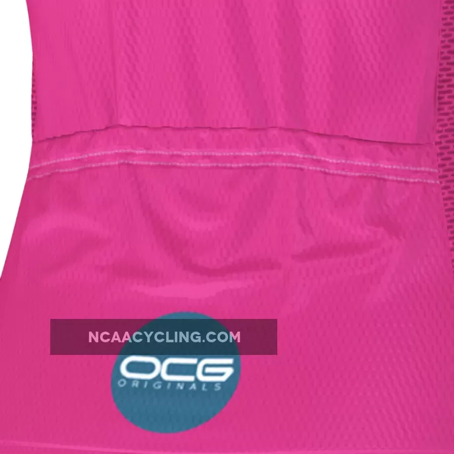 Women's Bold Polka Dot Pink Cycling Jersey For Sale