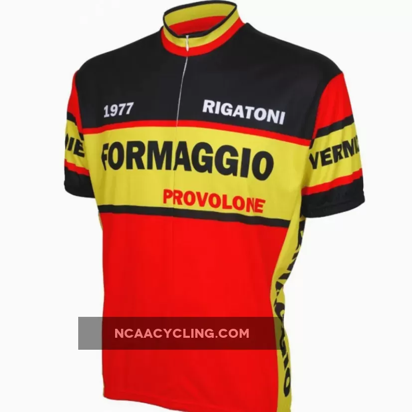 Formaggio 1977 Retro Short sleeve 19" zip men's cycling jersey