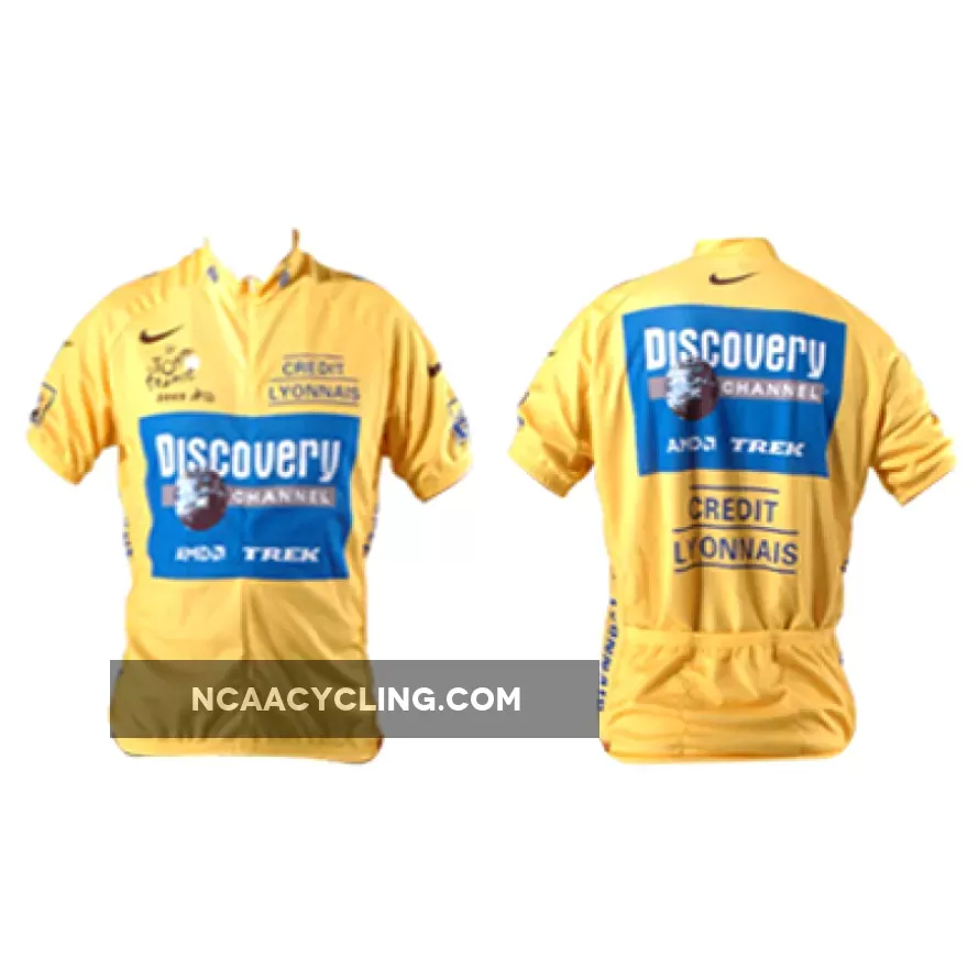 2005 Discovery Yellow Cycling Jersey Short Sleeve For Sale