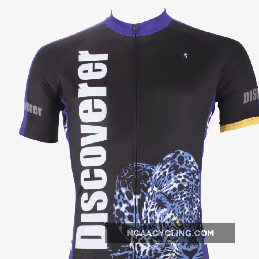 [Discoverer series ] Leopard Panther Skulking Deer Nature Prey Hunter Short-sleeve Cycling Suit/Jersey T-shirt NO.306