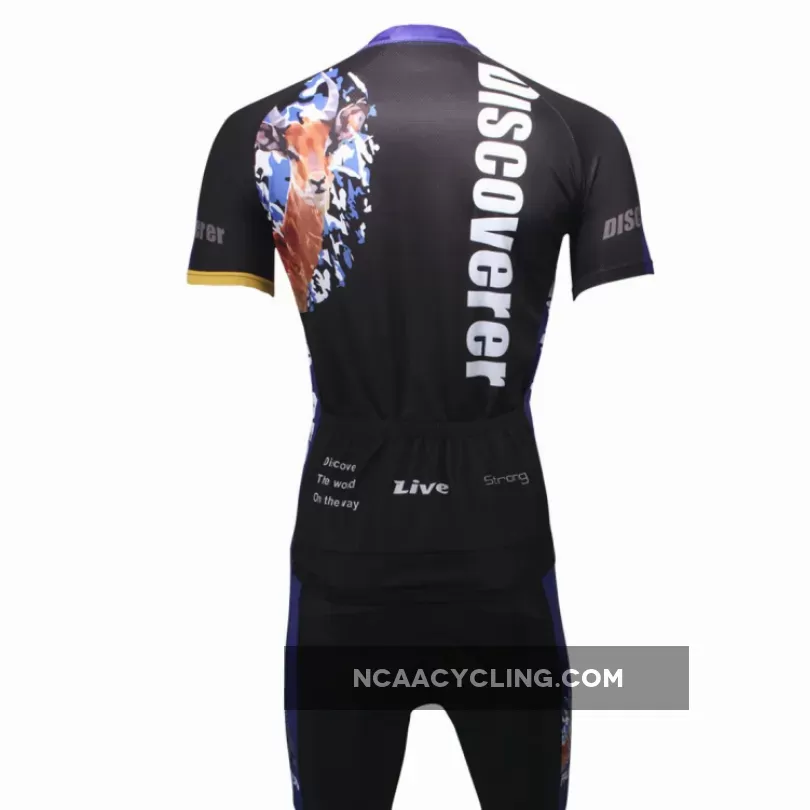 [Discoverer series ] Leopard Panther Skulking Deer Nature Prey Hunter Short-sleeve Cycling Suit/Jersey T-shirt NO.306