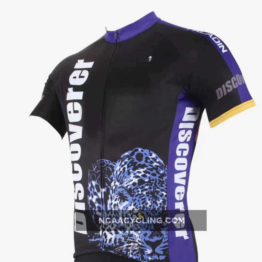 [Discoverer series ] Leopard Panther Skulking Deer Nature Prey Hunter Short-sleeve Cycling Suit/Jersey T-shirt NO.306