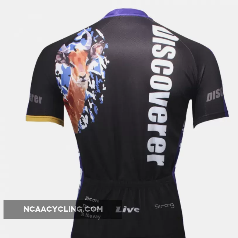 [Discoverer series ] Leopard Panther Skulking Deer Nature Prey Hunter Short-sleeve Cycling Suit/Jersey T-shirt NO.306