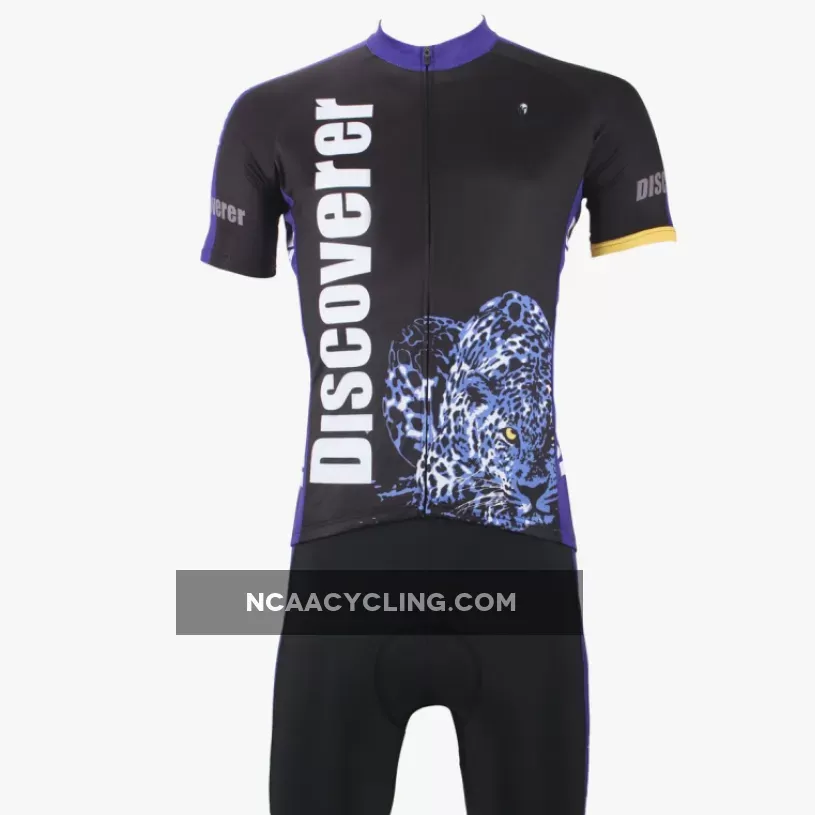 [Discoverer series ] Leopard Panther Skulking Deer Nature Prey Hunter Short-sleeve Cycling Suit/Jersey T-shirt NO.306