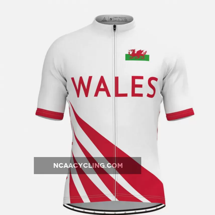 Men's Wales Flag Cycling Jersey V1 Outlet