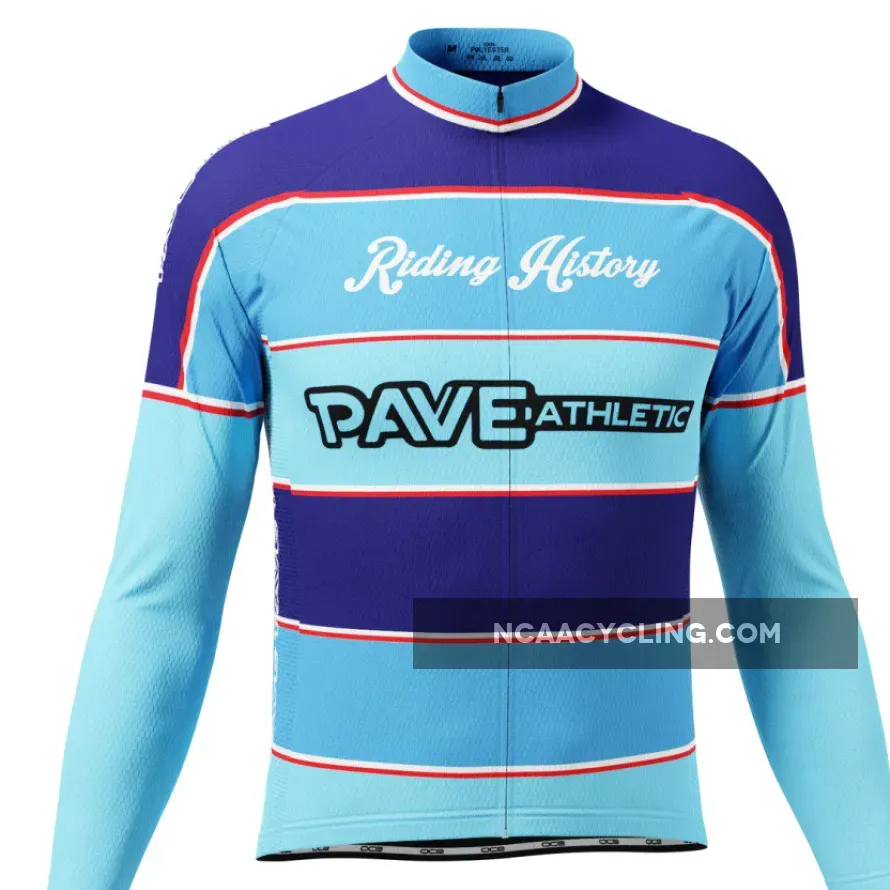 Men's PAVE Athletic Delgado Retro Long Sleeve Cycling Jersey