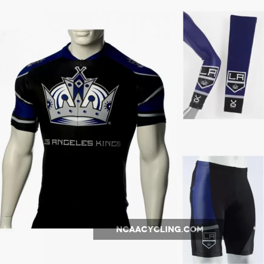NHL Los Angeles Kings Cycling Jersey Bib Shorts Arm Warmers
