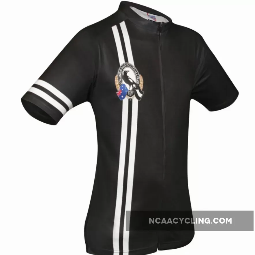 AFL Collingwood Magpies Mountain and road bike Short Sleeve Cycling Jerseys