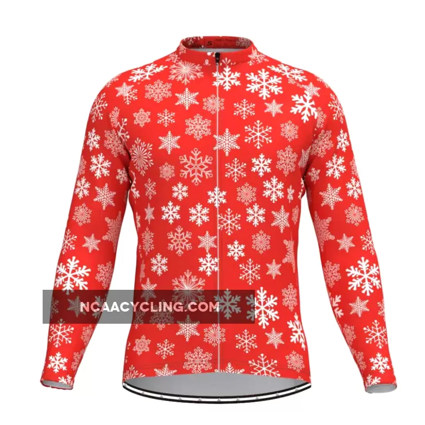 Snowflake Long Sleeve Cycling Jersey Outlet