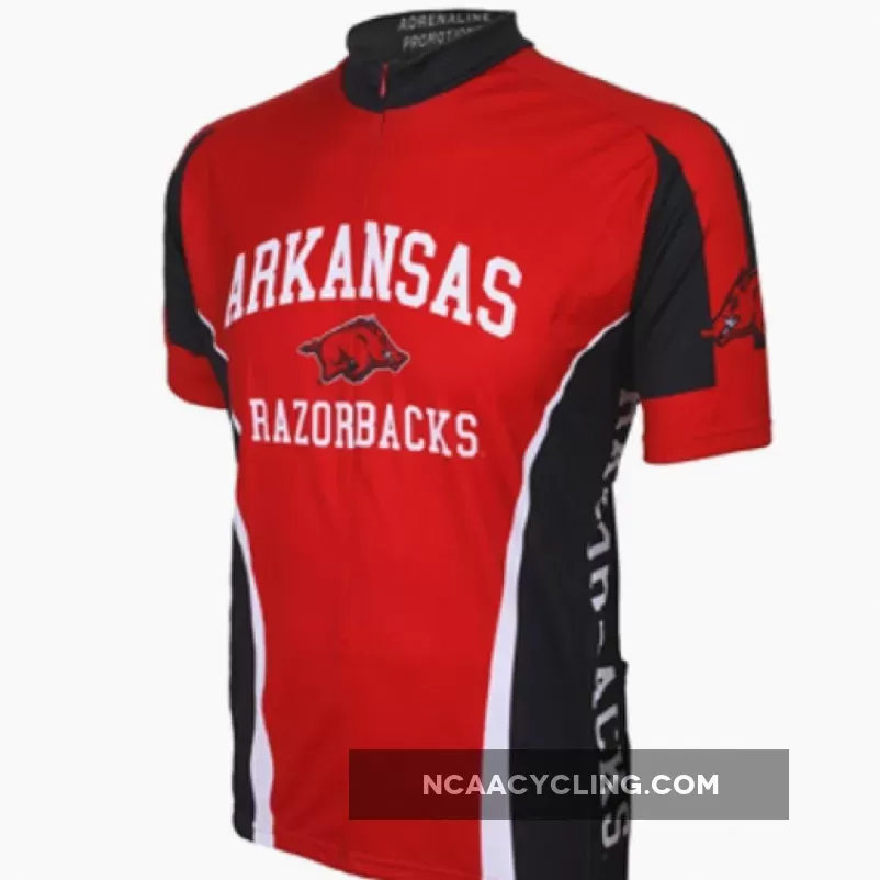 NCAA Arkansas Razorbacks Short Sleeve Cycling Jerseys