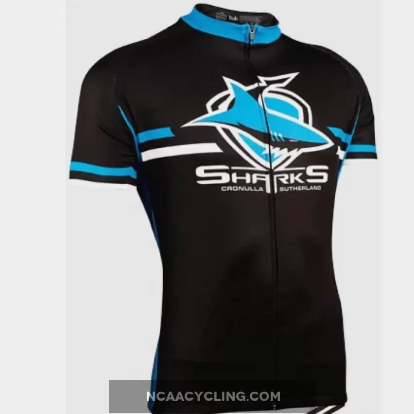 NRL Cronulla-Sutherland Sharks Short Sleeve Cycling Jerseys