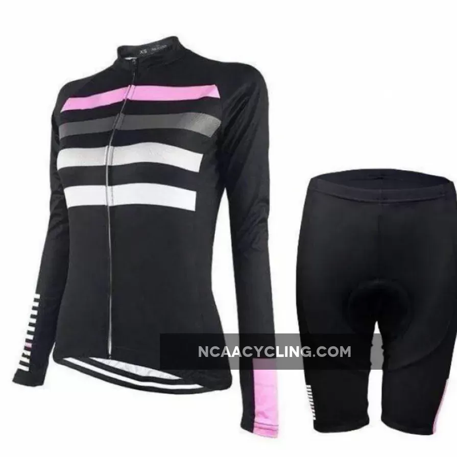 Women's Four Stripe Long Sleeve Cycling Kit Outlet