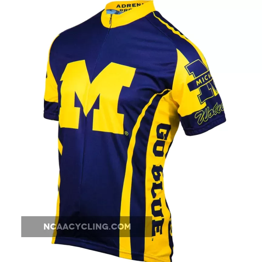 NCAA UM, U-M, U of M, UMich, Michigan Wolverines Cycling Jerseys