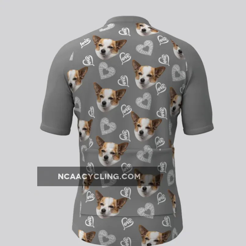 Custom Pup Face V4 Men's Jersey-Gray To Buy