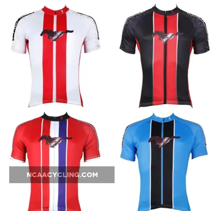 ILPALADINO Horse White/black/red/blue Men's Cycling Jersey Quick Dry Road Bike Wear Breathable Exercise Bicycling Summer Outdoor Sports Leisure Biking Shirts NO.548