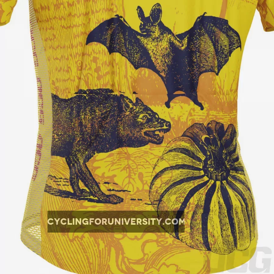 Men's Happy Halloween Short Sleeve Cycling Jersey Brand New