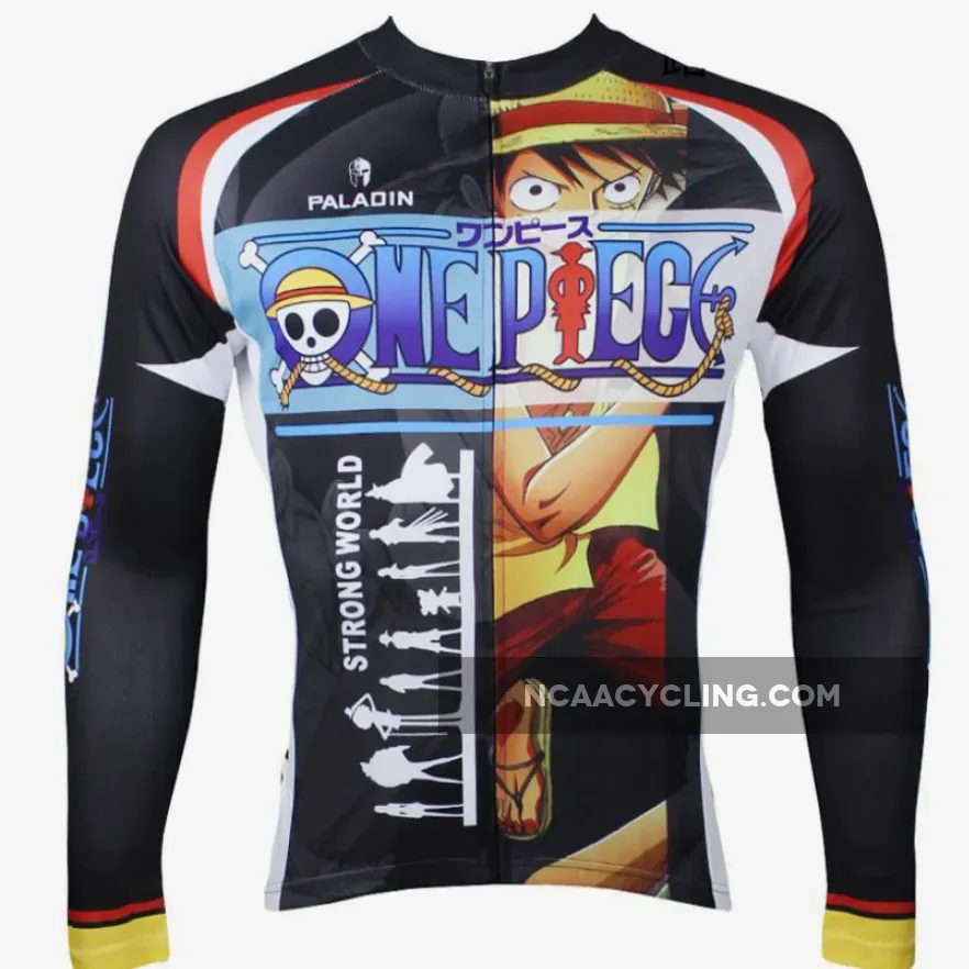 ONE PIECE Series Sea Kings Anime Manga Pirates Men's Cycling Suit/Jersey Team Jacket T-shirt Summer Spring Autumn Clothes Sportswear Cartoon World Monkey D. Luffy Supernatural Gum-Gum Devil Fruit Eater NO.068