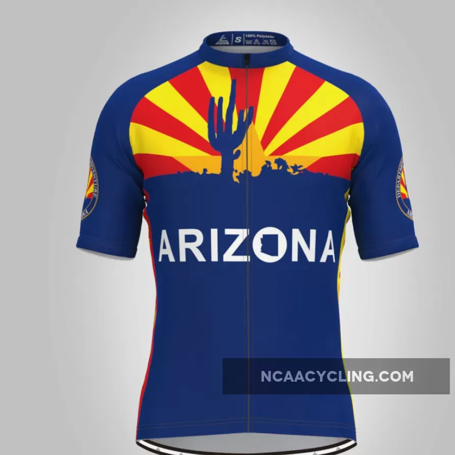 Arizona State Flag Adventure Men's Cycling Jersey For Sale