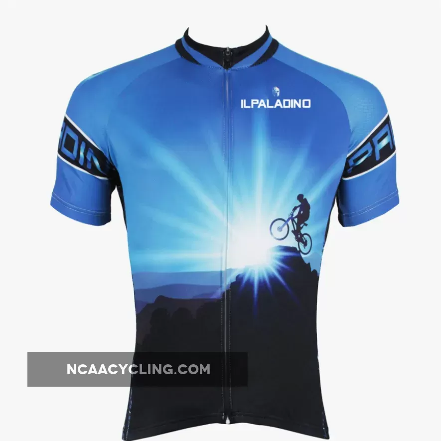 ILPALADINO Cyclist Climax Peak Ride Men's Cycling Jersey Bike Shirt Quick Dry Road Bike Wear Breathable Exercise Bicycling Summer Spring Autumn Pro Cycle Clothing Racing Apparel Outdoor Sports Leisure Biking Shirts NO.522