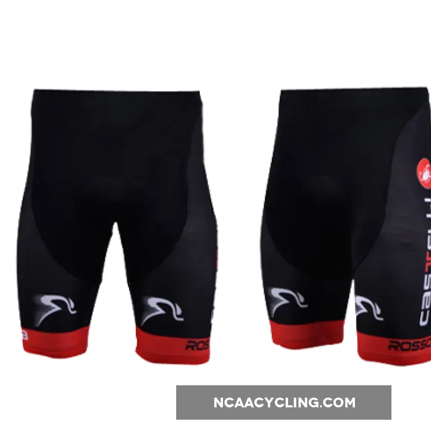 2012 CASTELLI BLACK/RED CYCLING SHORTS Brand New