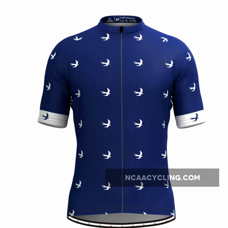 White Swallow Themed Men Cycling Jersey To Buy