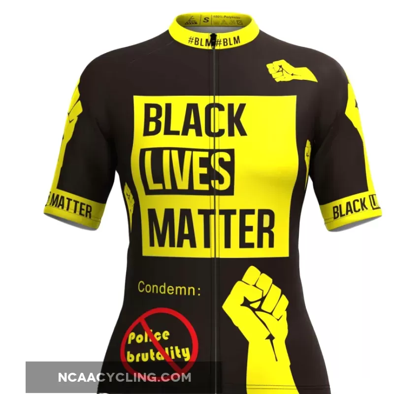 Black Lives Matter Women's Cycling Jersey Brand New