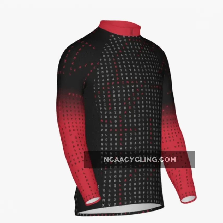 Primal Wear Word Search Full zip Men's Long Sleeve Cycling Jersey, Primal Word