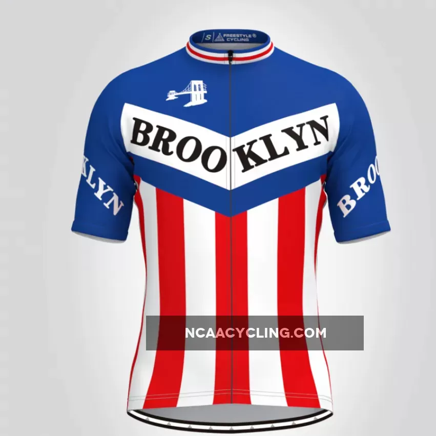 Retro Brooklyn Team Men's Cycling Kit Blue Red Brand New