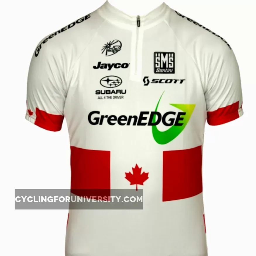 GREENEDGE CYCLING Kanadischer Meister 2011-12 Radsport-Profi-Team Short Sleeve Jersey