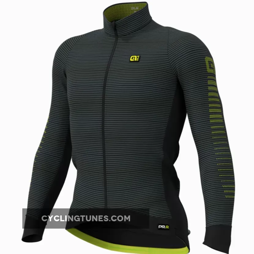 ALE' Thermo Road PRR Yellow Long Sleeve Jersey,
