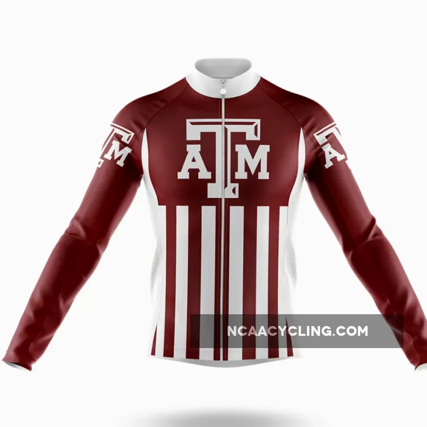 Texas A&M USA Long Sleeve Cycling Jersey Only New Releases