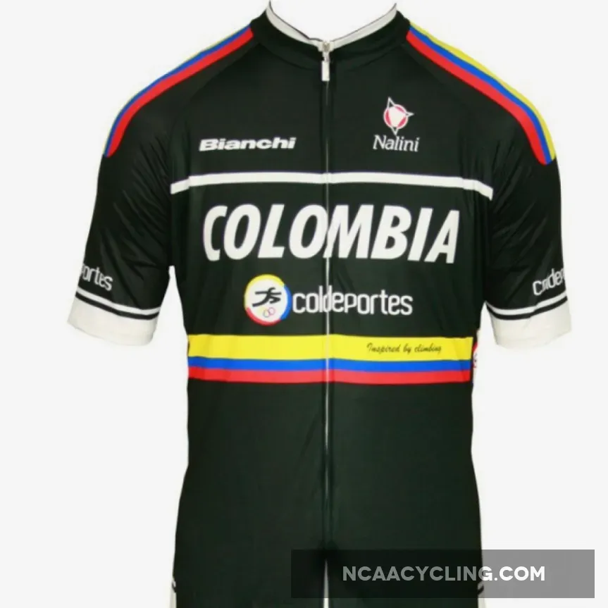 Colombia - Coldeportes 2012 - Radsport-Profi-Team Cycling Short Sleeve Jersey