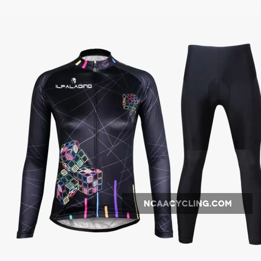 ILPALADINO Women's Long Sleeves Cycling Suit Apparel Outdoor Sports Gear Leisure Biking T-shirt Kit NO. 712