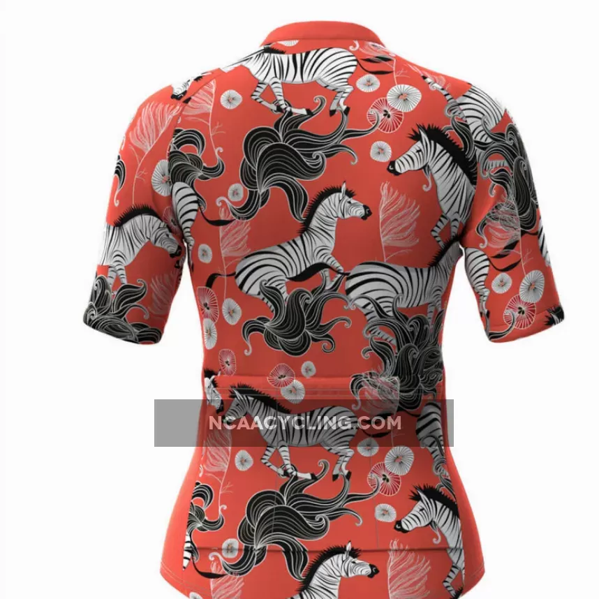 The Running Zebra Print Cycling Jersey- Women's For Sale