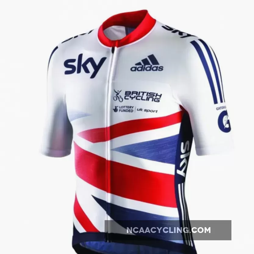 2013 GB Great Britain Team SKY Short sleeve Cycling jersey