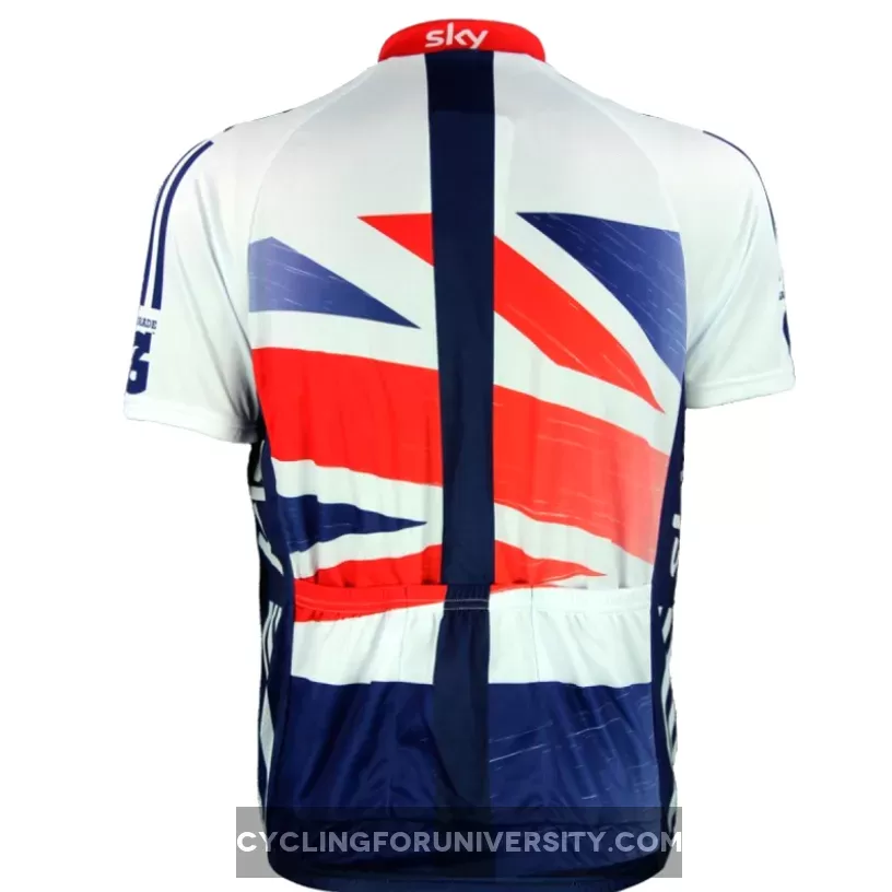 2013 GB Great Britain Team SKY Short sleeve Cycling jersey