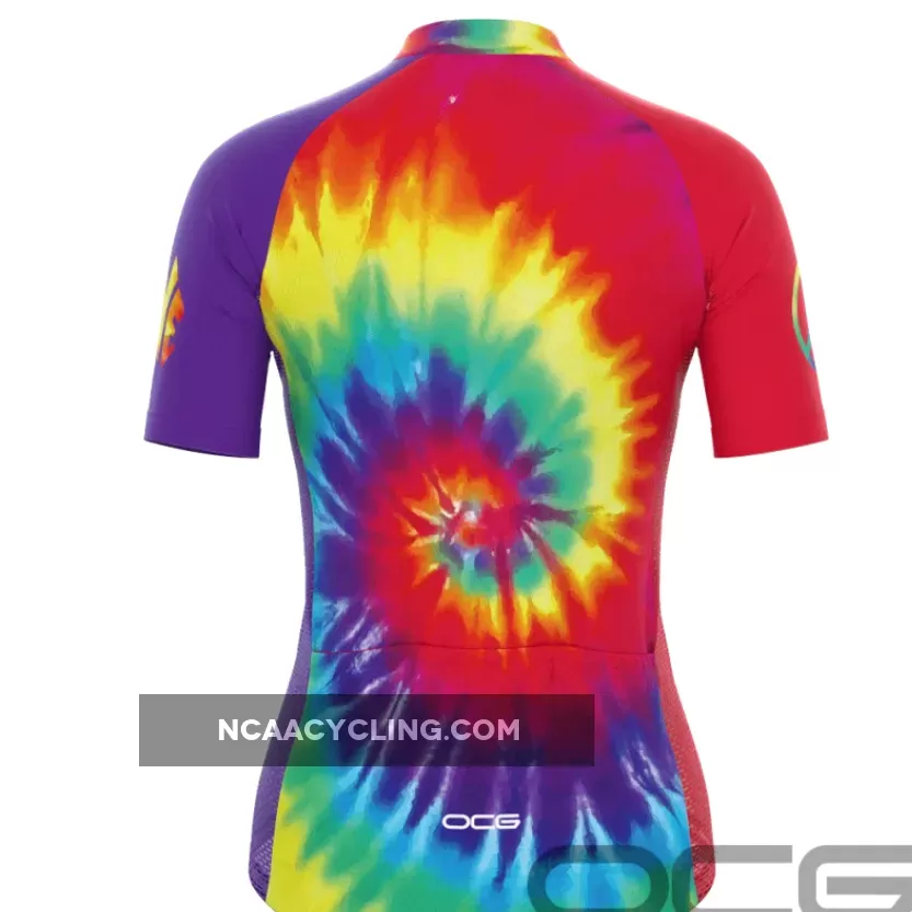 Women's Tie Dye Love & Peace Cycling Jersey New Releases