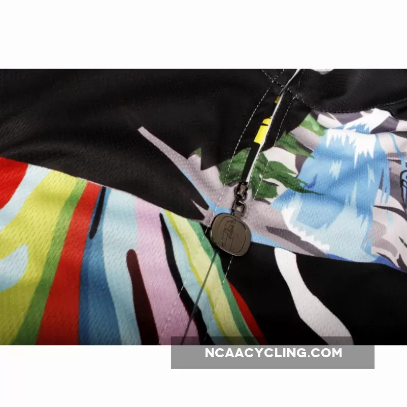 Multicoloured Zebra Head Cycling Jersey Men's Short-Sleeve Bicycling Shirts Summer NO.633