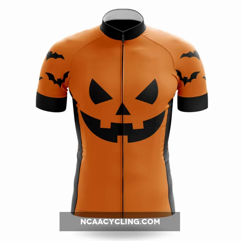 Pumpkin Face - Orange - Men's Cycling / Jersey Only