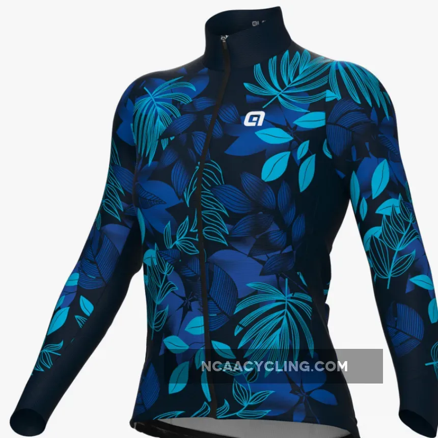 Ale PRR Green Garden long sleeve woman jersey - Blue