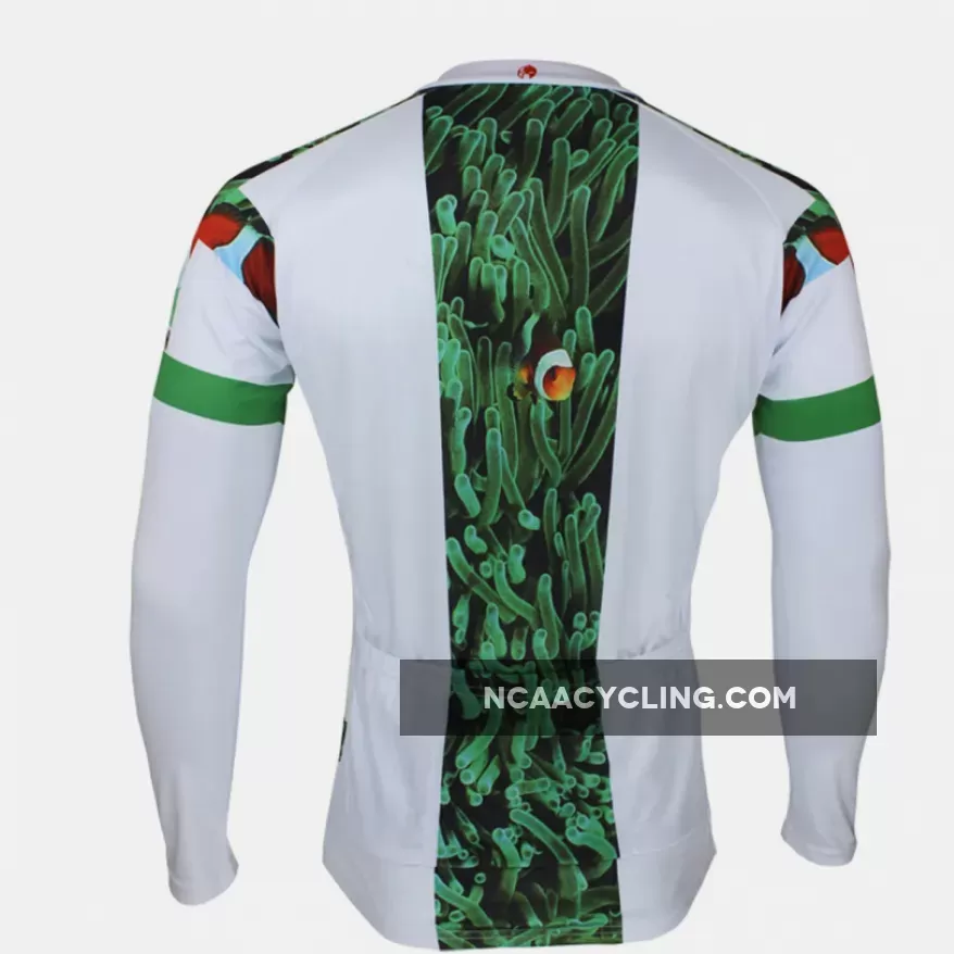 ILPALADINO Animal Clown Fish Sea Grass Man's Short/long-sleeve Blue Cycling Jersey Team Kit Jacket Pro Cycle Clothing Racing Apparel T-shirt Summer Spring Suit Spring Autumn Clothes Sportswear NO.089