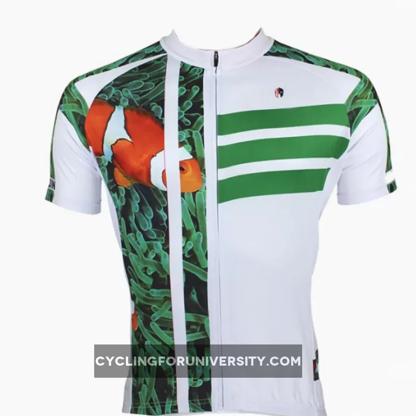 ILPALADINO Animal Clown Fish Sea Grass Man's Short/long-sleeve Blue Cycling Jersey Team Kit Jacket Pro Cycle Clothing Racing Apparel T-shirt Summer Spring Suit Spring Autumn Clothes Sportswear NO.089