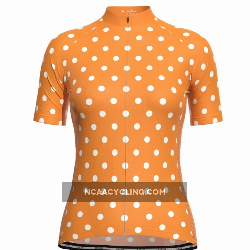Women's High Visibility Polka Dot Cycling Jersey