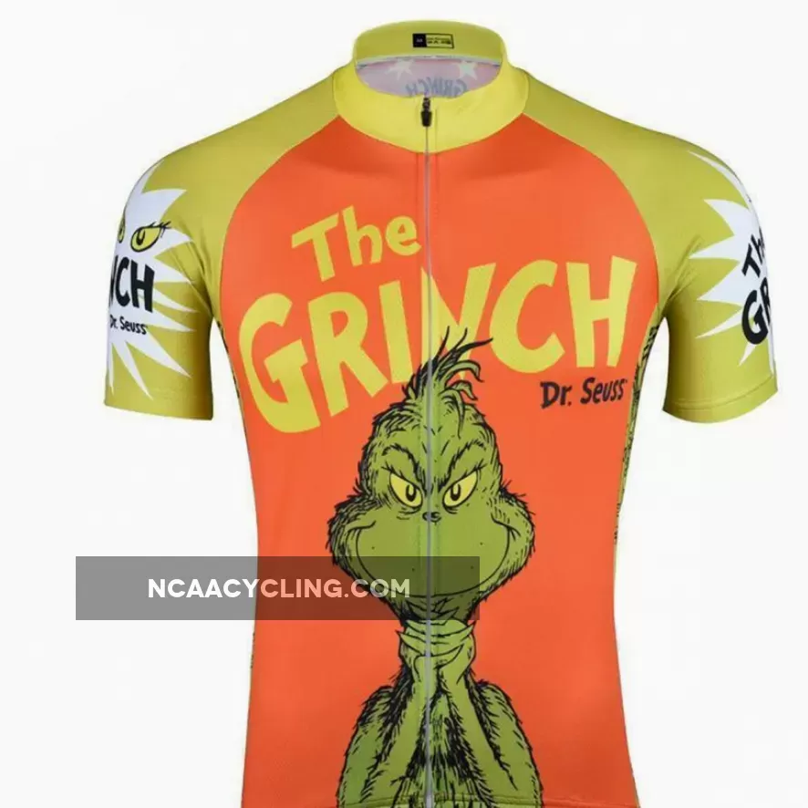 The Grinch Dr Seuss Orange Men's Cycling Jersey To Buy