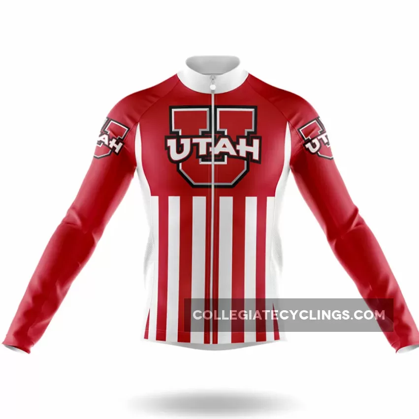 University of Utah USA Long Sleeve Cycling Jersey Only