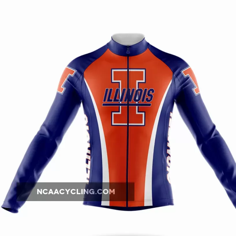 University of Illinois Urbana-Champaign Long Sleeve Cycling Jersey Only
