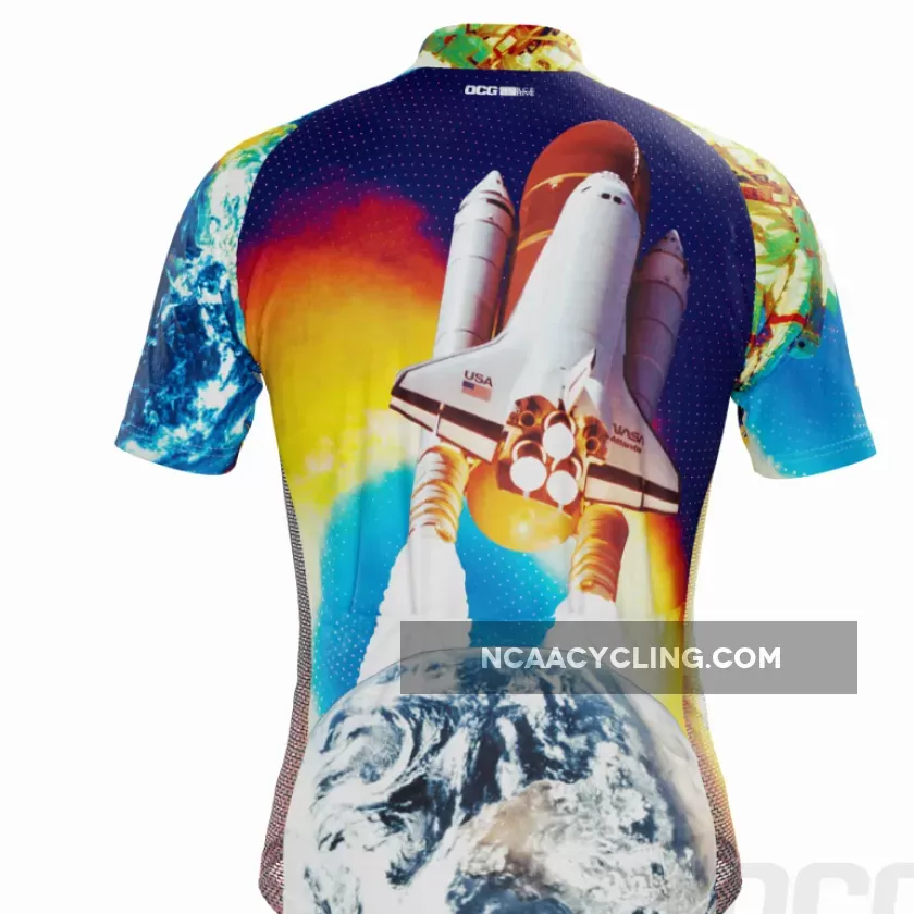 Men's Astronaut to the Moon Short Sleeve Cycling Jersey