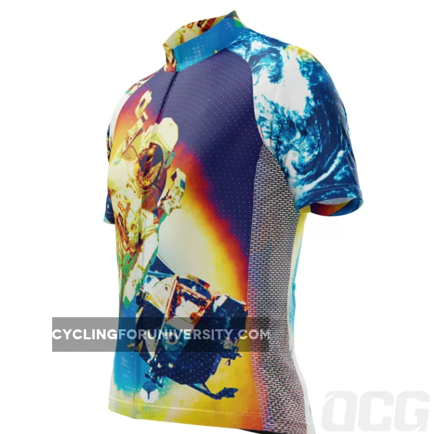 Men's Astronaut to the Moon Short Sleeve Cycling Jersey